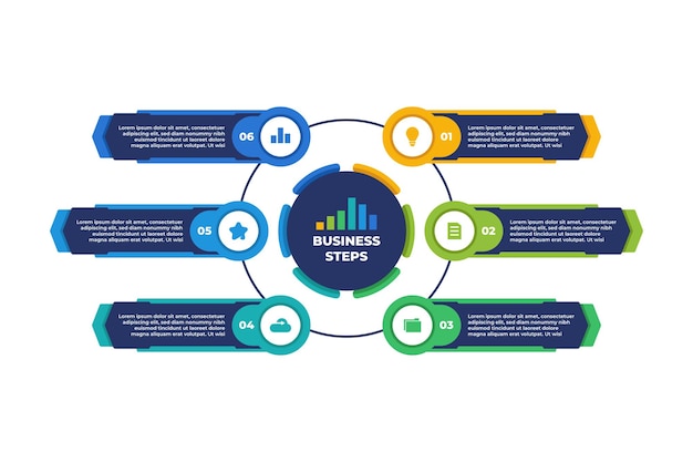 Modern Diagram Business Infographic Template