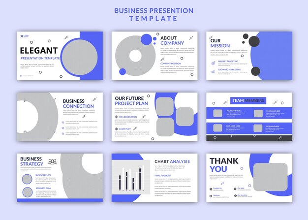 Vector modern digital marketing presentation templates vector with powerpoint screen mockup