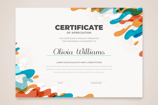 Vector modern diploma template