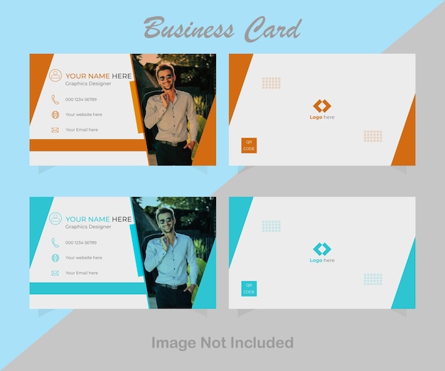 Modern Doublesided creative business card and Clean template