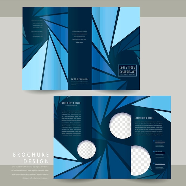 Modern driebladige brochure template