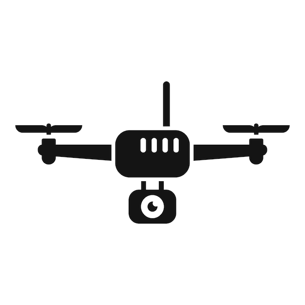 カメラで空中映像を撮影する近代的なドローン