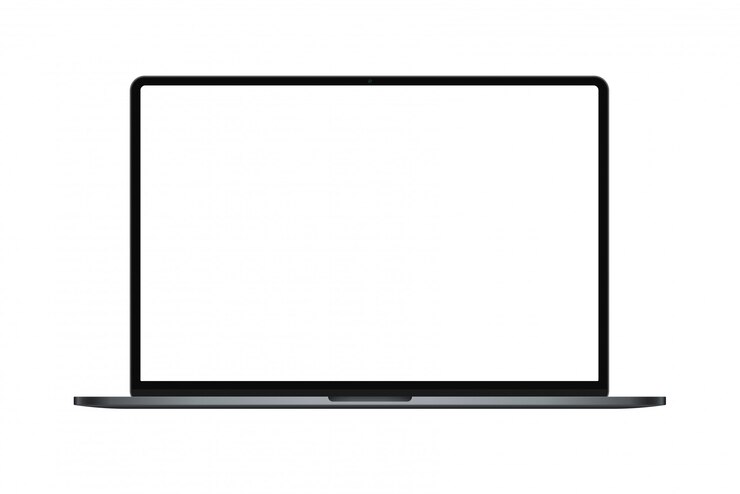 Vector modern dun frame laptopmodel