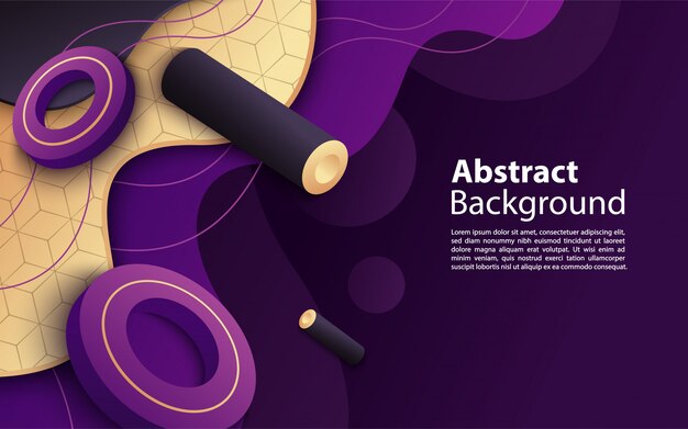 Современный динамичный фиолетовый с абстрактным дизайном фона композиции формы