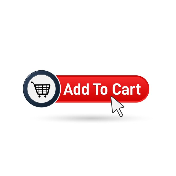 Vector modern e commerce add to cart design