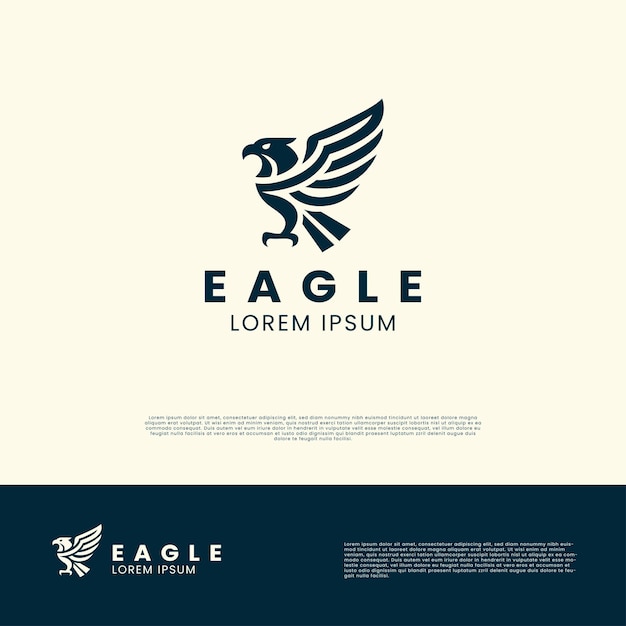 modern eagle logo simple design and shape