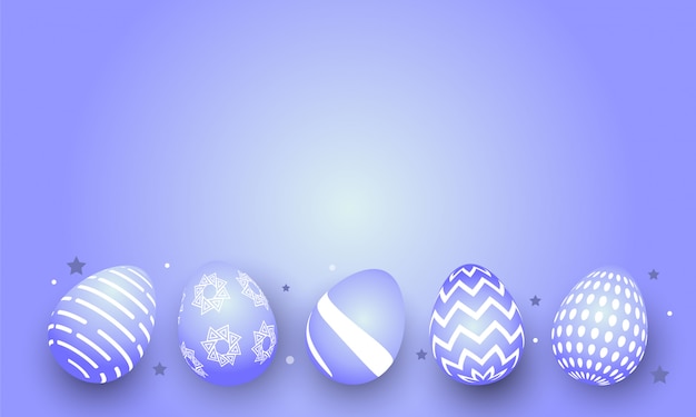 Vector modern easter decoration