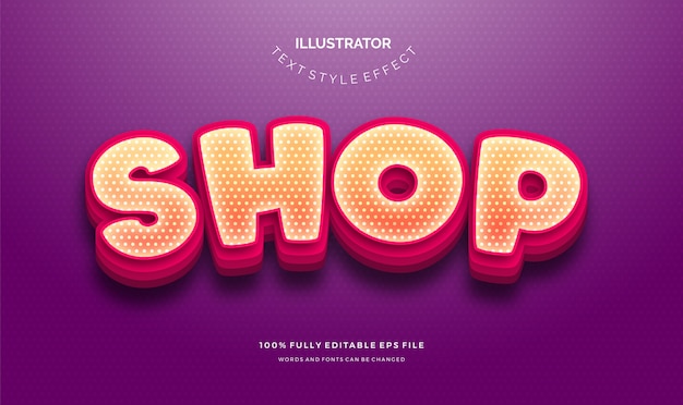 Modern editable letter text effect