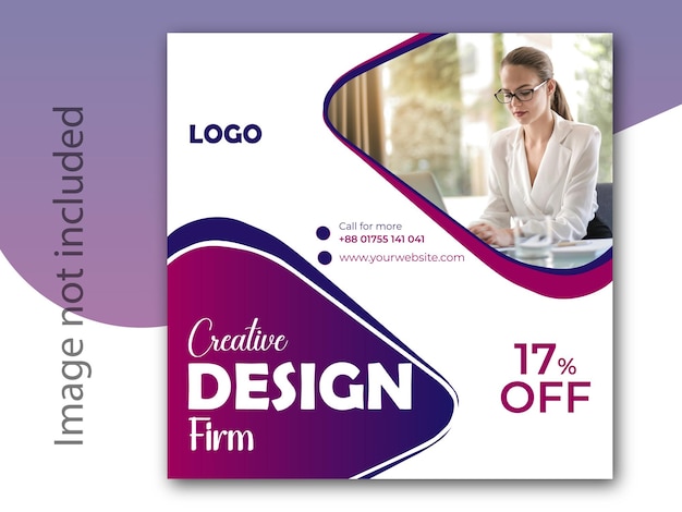 modern editable social media post design for company marketing