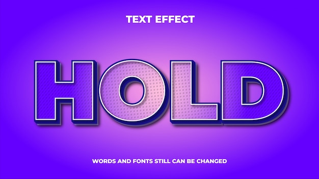 Modern editable text effect