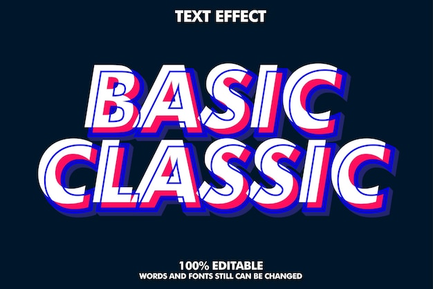 Premium Vector | Modern editable text effect