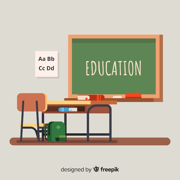 Modern education concept with flat design