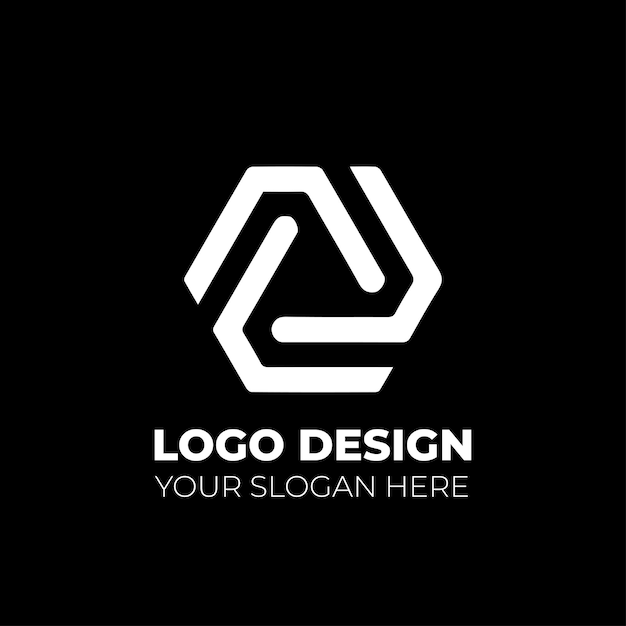 Vector modern eenvoudig monogram logo-ontwerp