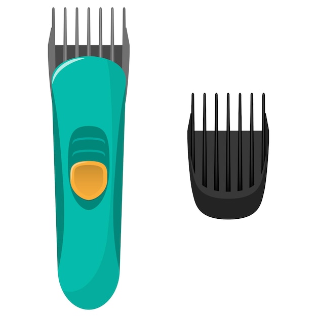 Modern electric hair clipper and the original replacement air nozzle for it