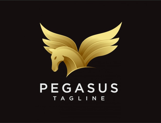 Современная элегантность логотипа pegasus