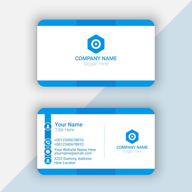 Modern elegant business card design