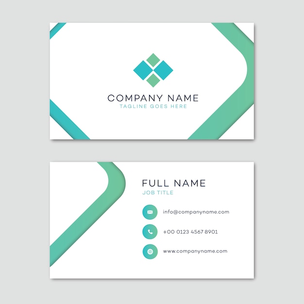 Vector modern elegant business card template