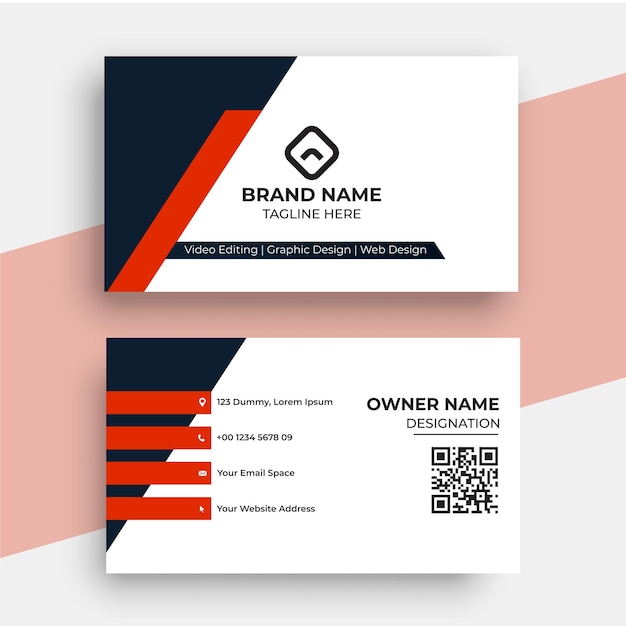 Vector modern and elegant business card