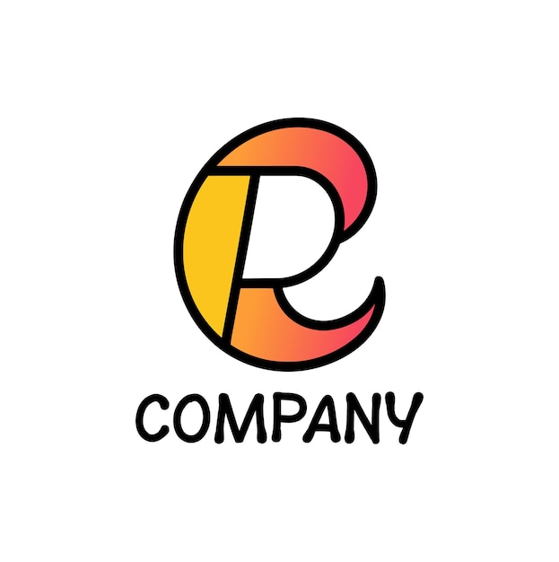 Modern elegant creative P Logo Design and template P R icon initial Based Monogram
