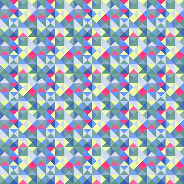 Modern Elegant Geometric Abstract Triangle Mosaic Vector Background Pattern Seamless