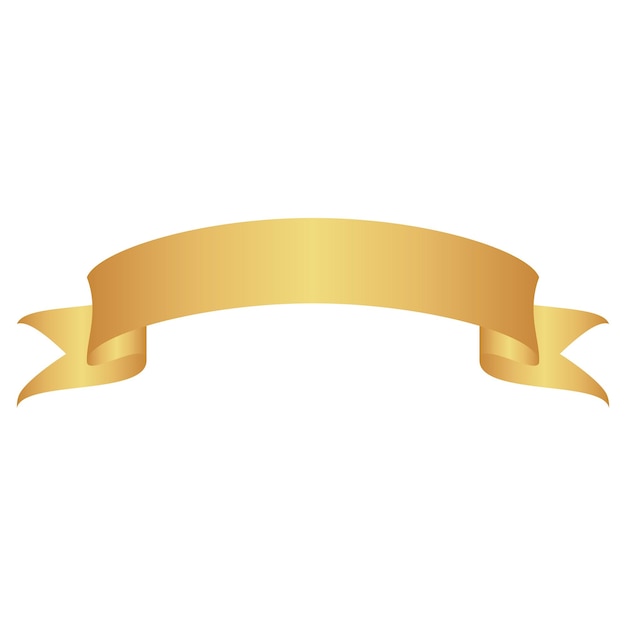 Modern Elegant Gold Banner Decoration