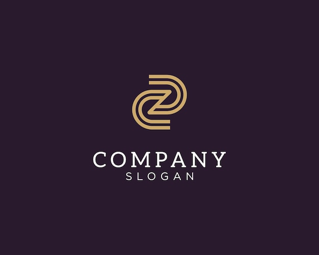 Modern and elegant letter DZ or ZD initial logo