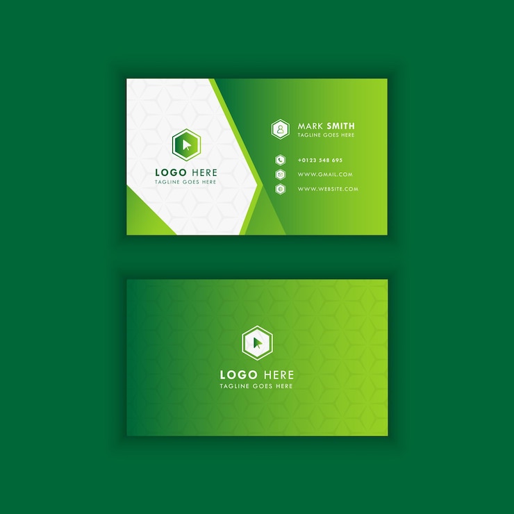 वेक्टर modern and elegant professional business card or visiting card design template