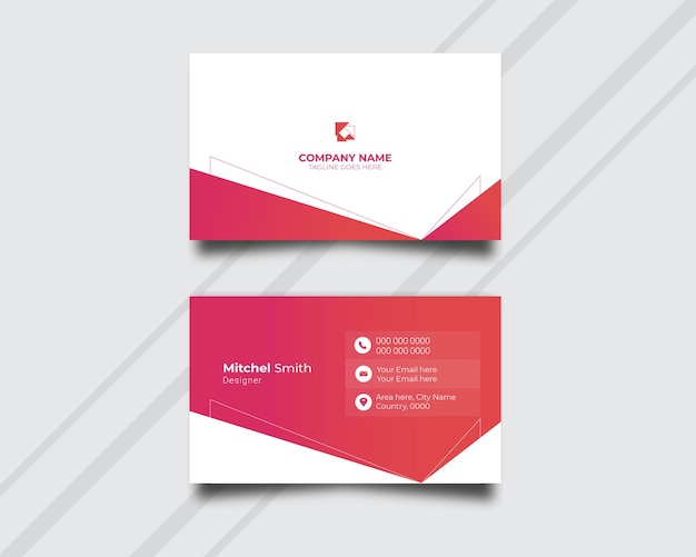 Modern and elegant professional business card