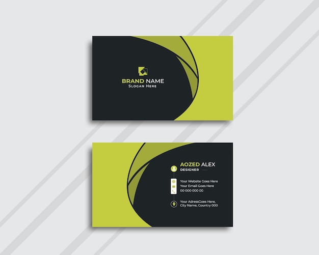 Vector modern and elegant professional business card