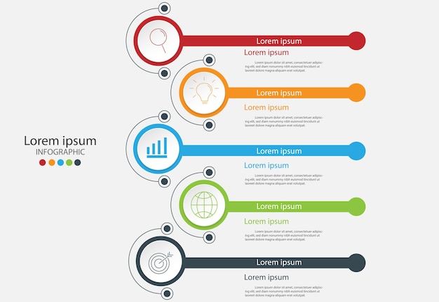 Modern elements for business and communication technology concept