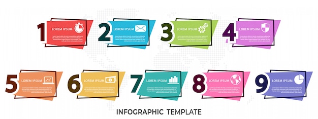 Vettore elementi moderni infographic