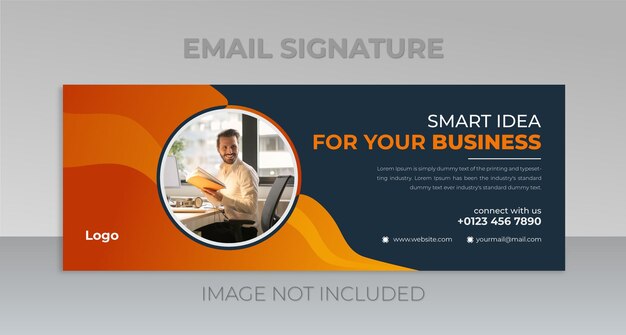 Modern Email Signature Design or Facebook Cover Poster