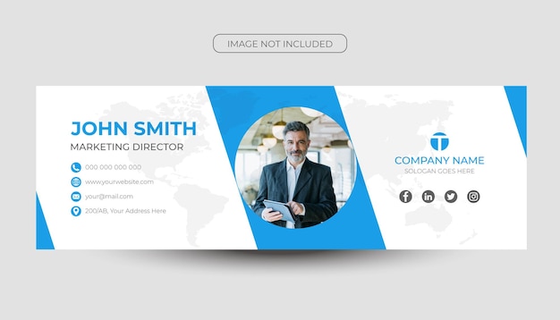 Modern email signature design template