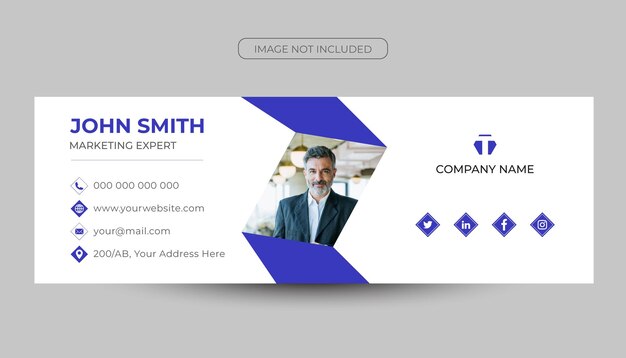 Modern email signature design template