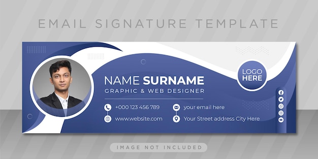 Modern email Signature Design Template