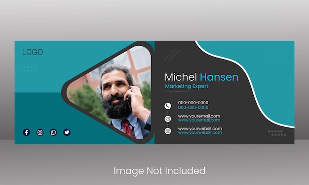 modern email signature design template