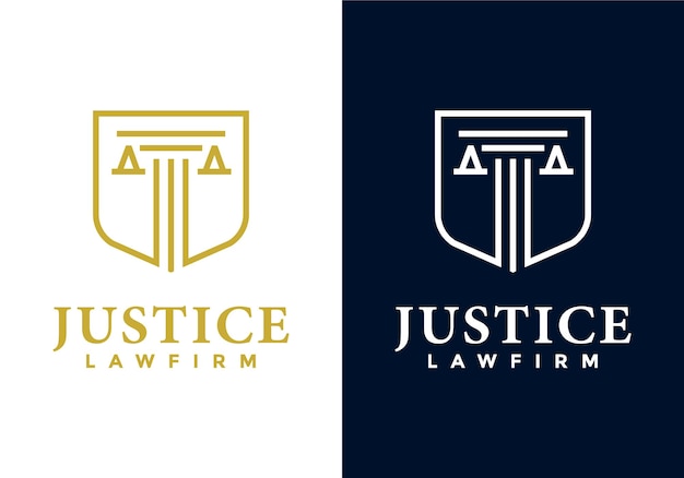 Modern en minimalistisch logo voor advocatenkantoor