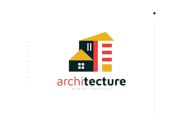 Modern en minimalistisch onroerend goed logo ontwerp huis logo