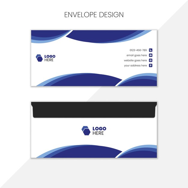Vector modern envelope design template