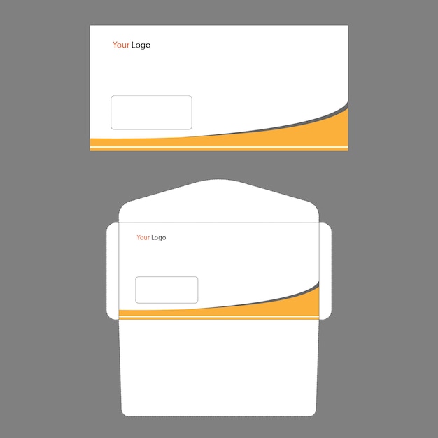 Vector modern envelope template