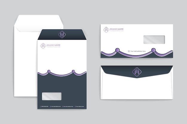 Modern envelopes template