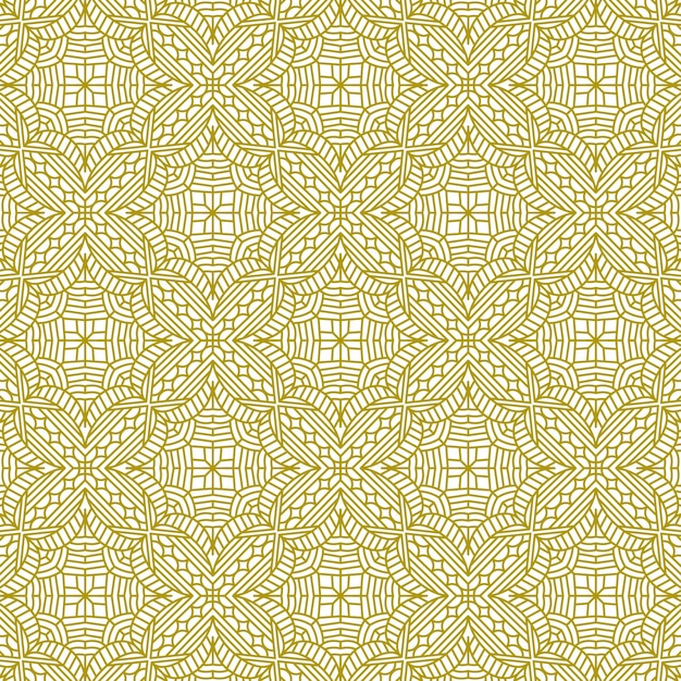 modern ethnic mandala gold pattern line background