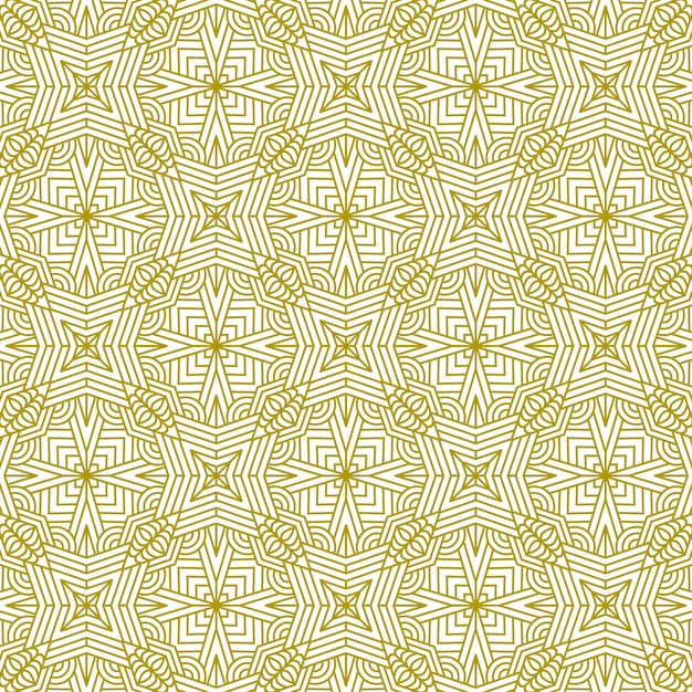 modern ethnic mandala gold pattern line background