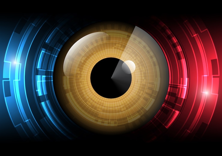 Vector modern eye illustration