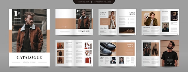 Vector modern fashion catalog template