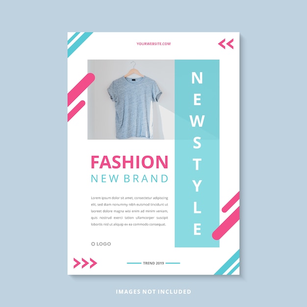 Vector modern fashion new brand business flyer template