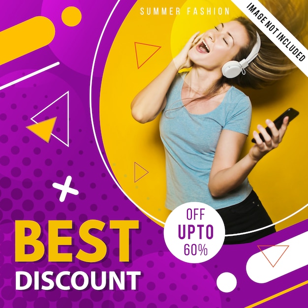 Modern fashion sale banner template or instagram post