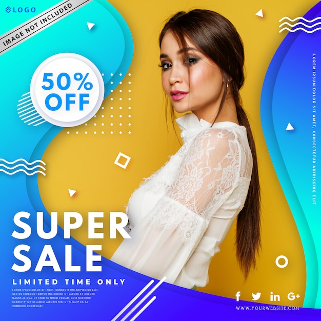 Modern fashion sale banner