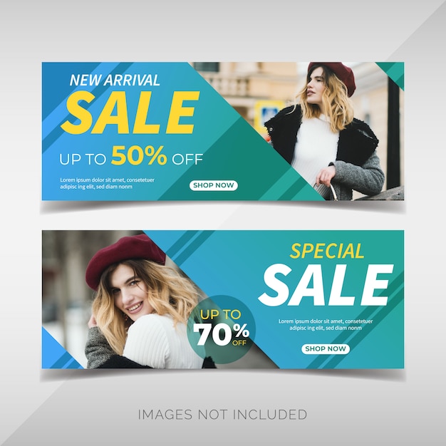 Modern fashion sale banners