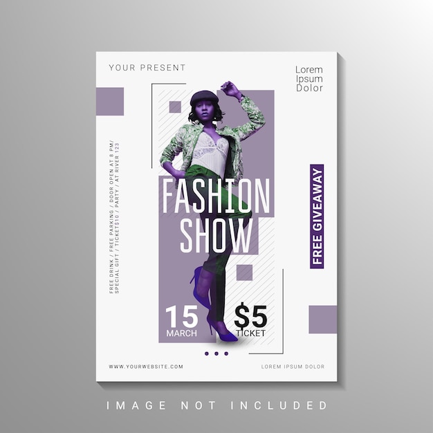 modern fashion show poster design